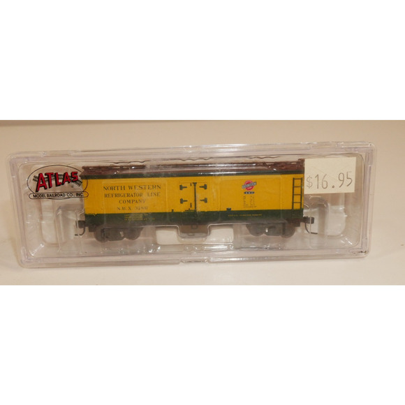 Atlas N Scale 41461 40' Woodside Reefer Car North Western #3186 - Picture 1 of 4